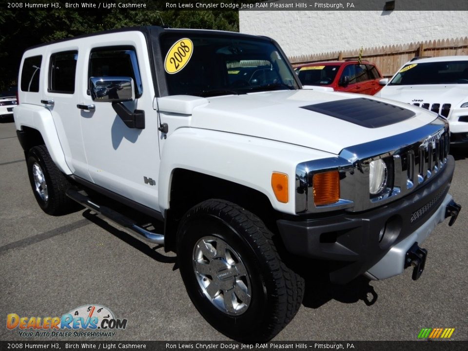 2008 Hummer H3 Birch White / Light Cashmere Photo #8