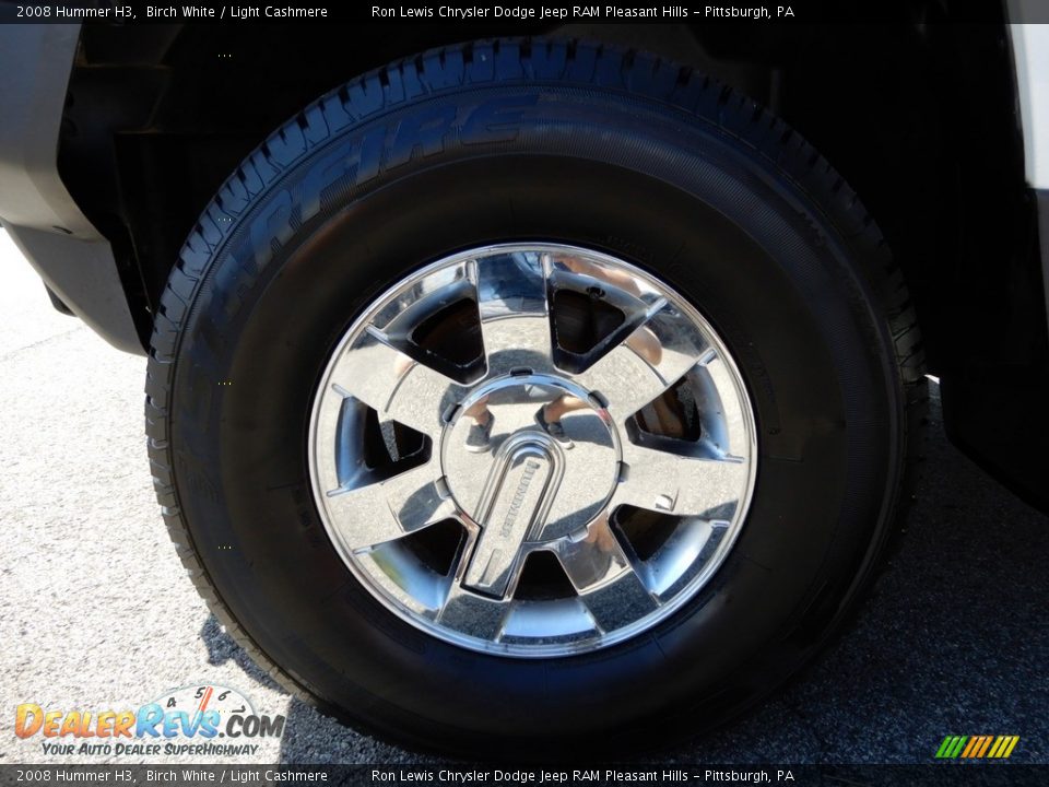 2008 Hummer H3 Birch White / Light Cashmere Photo #10