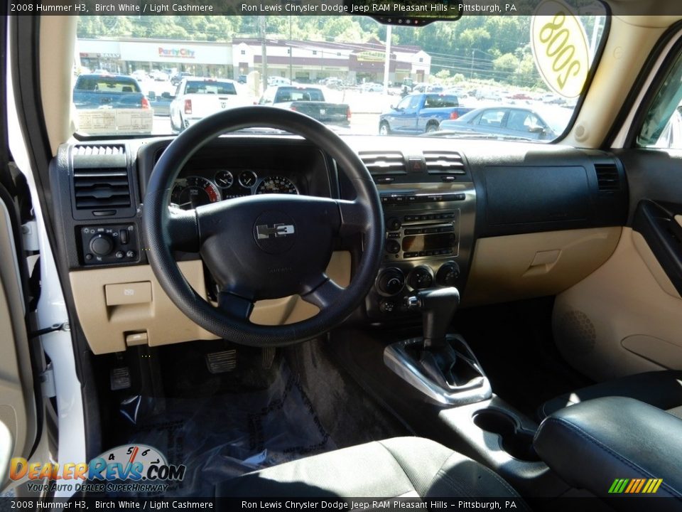 2008 Hummer H3 Birch White / Light Cashmere Photo #13