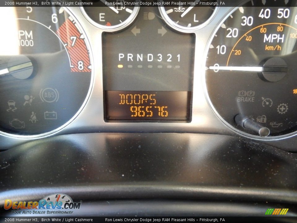 2008 Hummer H3 Birch White / Light Cashmere Photo #20