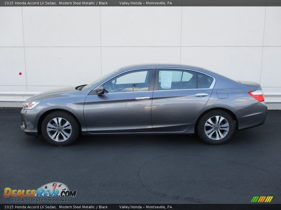 2015 Honda Accord LX Sedan Modern Steel Metallic / Black Photo #2