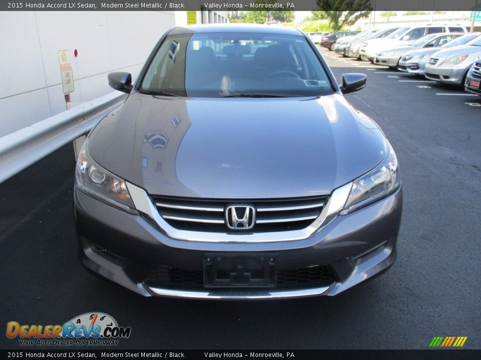2015 Honda Accord LX Sedan Modern Steel Metallic / Black Photo #8