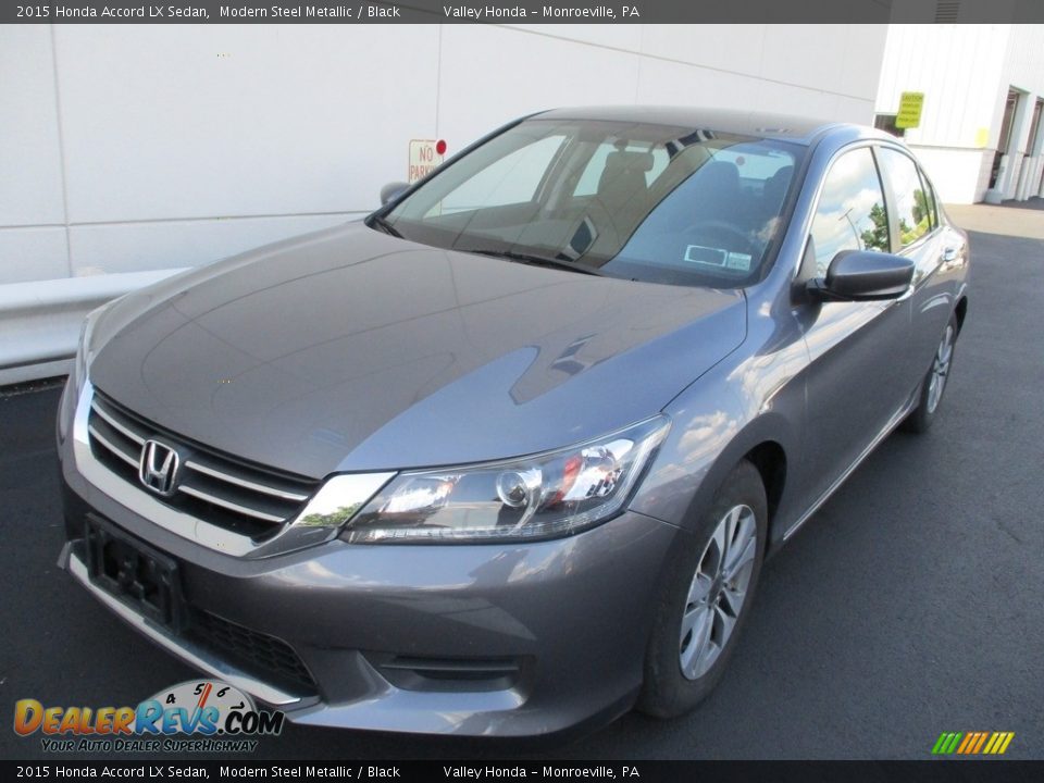 2015 Honda Accord LX Sedan Modern Steel Metallic / Black Photo #9