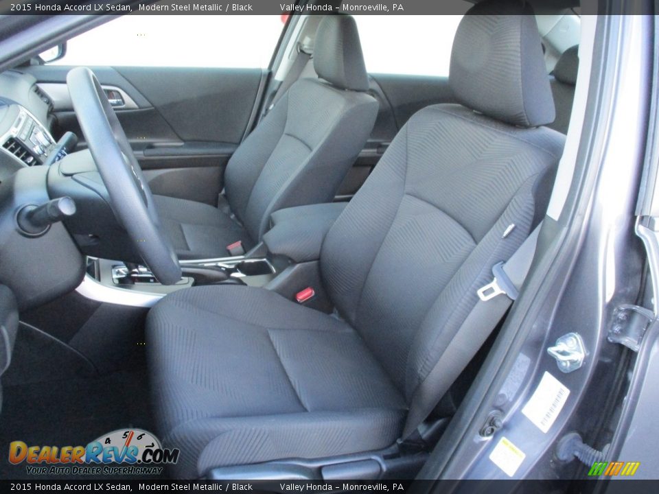 2015 Honda Accord LX Sedan Modern Steel Metallic / Black Photo #11