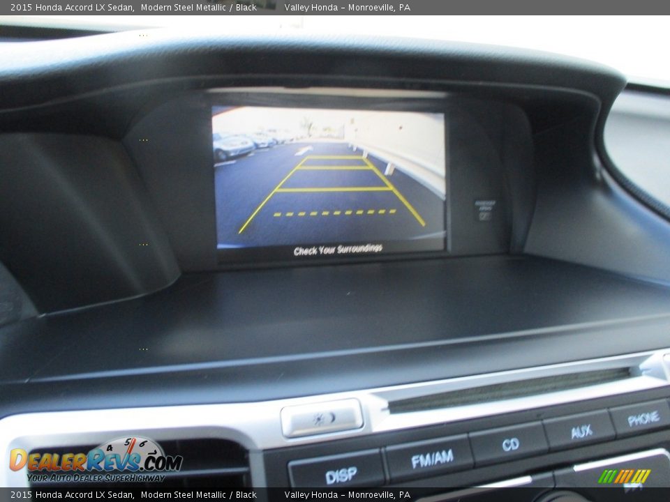 2015 Honda Accord LX Sedan Modern Steel Metallic / Black Photo #16