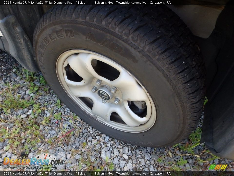 2015 Honda CR-V LX AWD White Diamond Pearl / Beige Photo #5