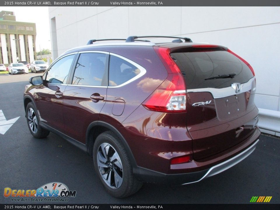 2015 Honda CR-V LX AWD Basque Red Pearl II / Gray Photo #3