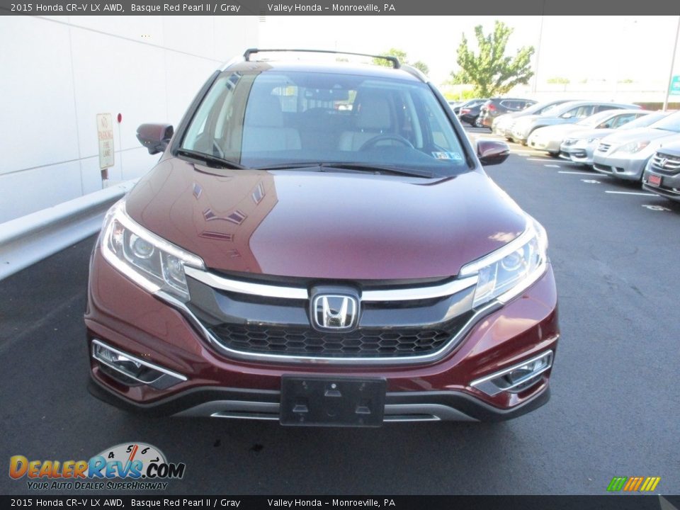 2015 Honda CR-V LX AWD Basque Red Pearl II / Gray Photo #8
