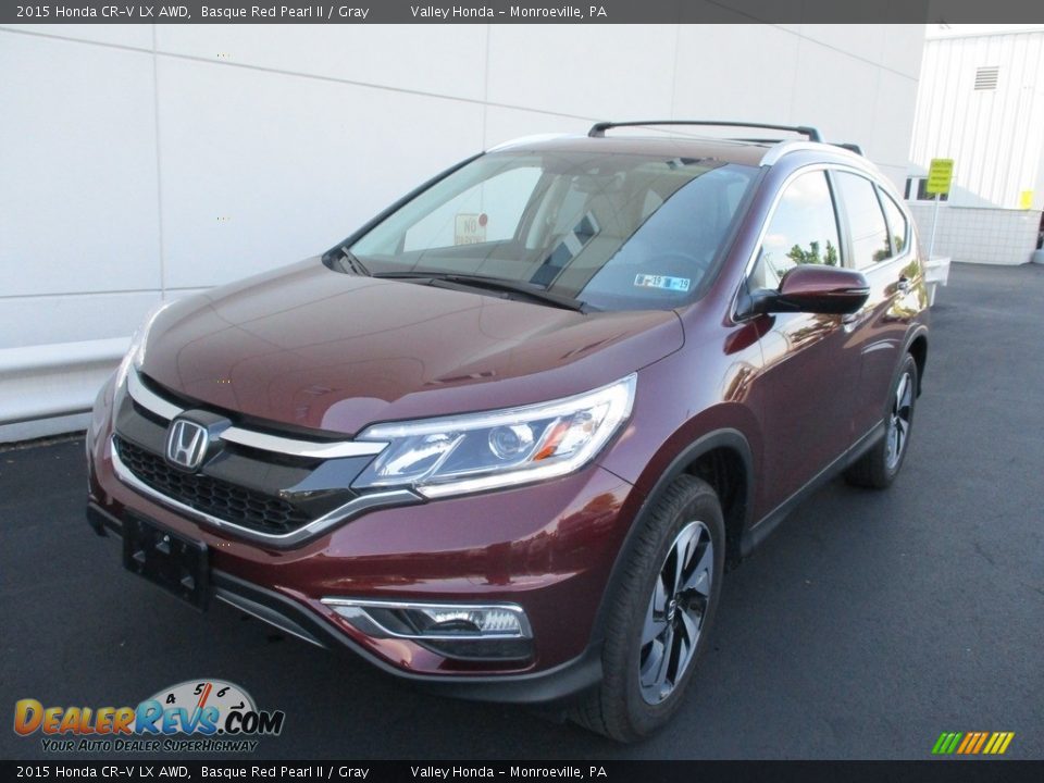 2015 Honda CR-V LX AWD Basque Red Pearl II / Gray Photo #9
