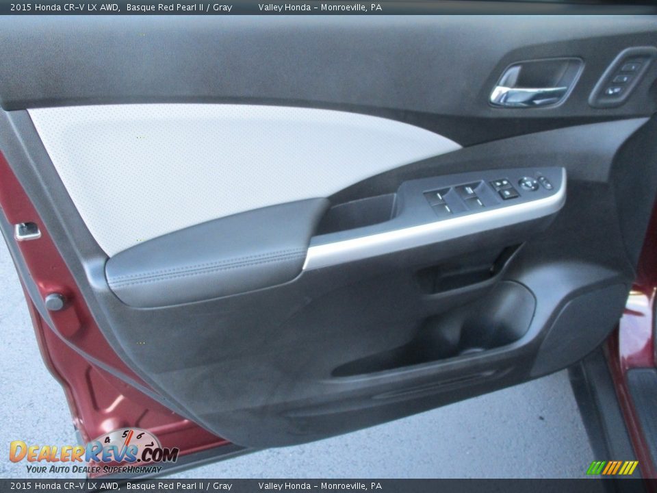 2015 Honda CR-V LX AWD Basque Red Pearl II / Gray Photo #10