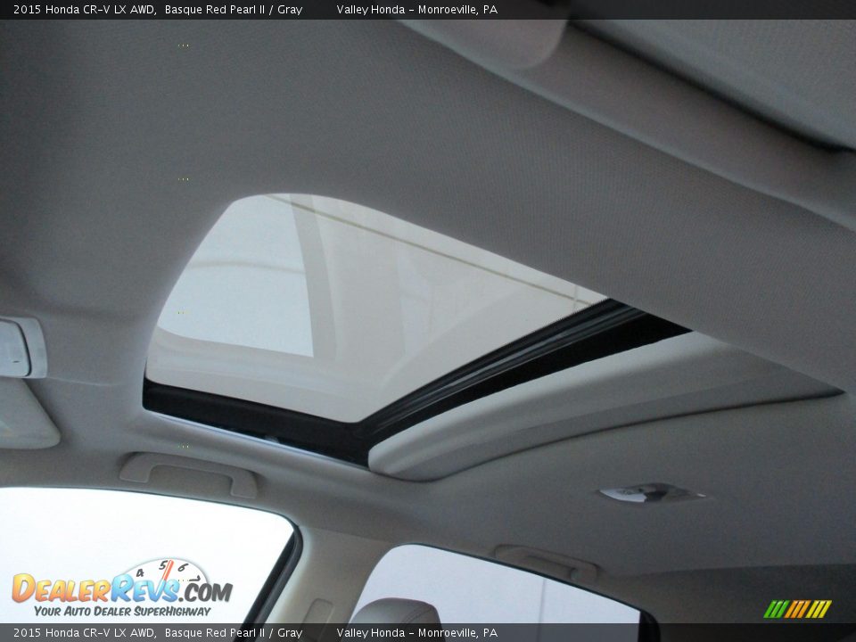 2015 Honda CR-V LX AWD Basque Red Pearl II / Gray Photo #11
