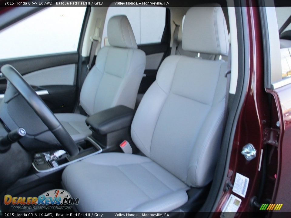2015 Honda CR-V LX AWD Basque Red Pearl II / Gray Photo #12