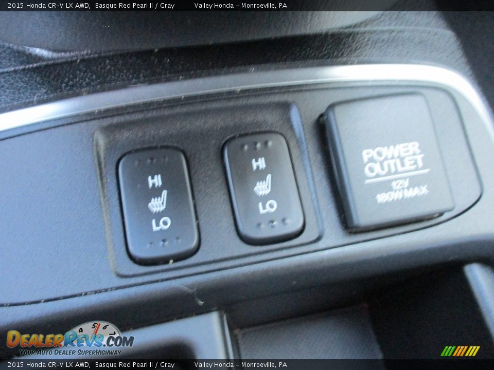2015 Honda CR-V LX AWD Basque Red Pearl II / Gray Photo #15