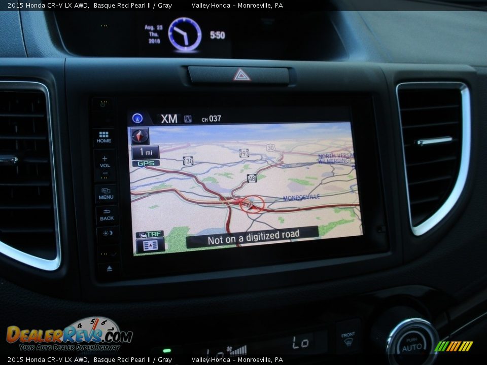 2015 Honda CR-V LX AWD Basque Red Pearl II / Gray Photo #18