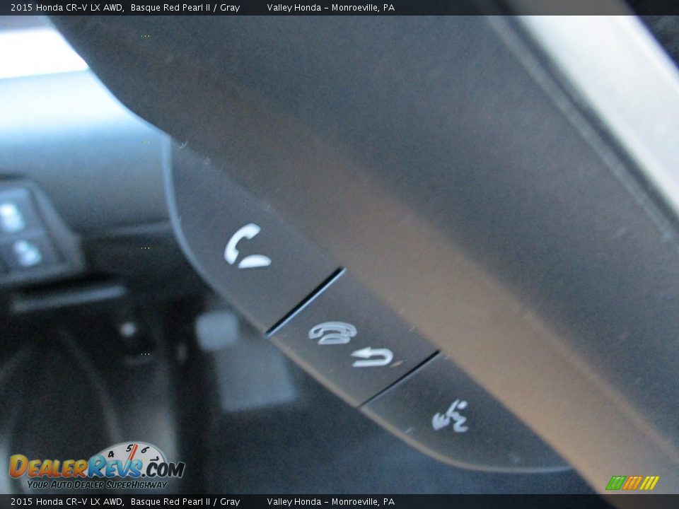 2015 Honda CR-V LX AWD Basque Red Pearl II / Gray Photo #19