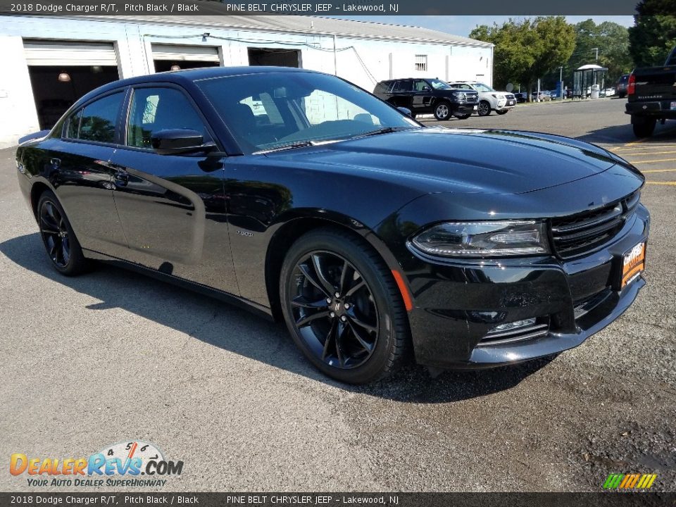 2018 Dodge Charger R/T Pitch Black / Black Photo #1