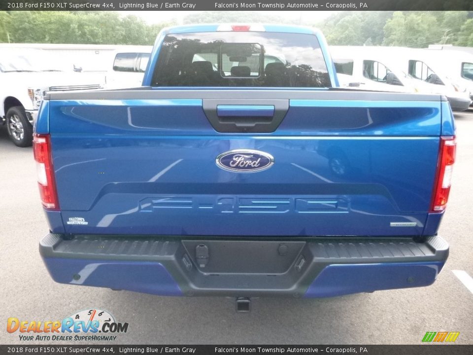 2018 Ford F150 XLT SuperCrew 4x4 Lightning Blue / Earth Gray Photo #5