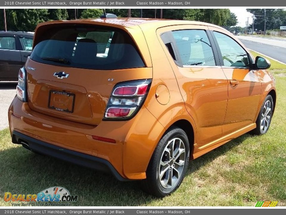 2018 Chevrolet Sonic LT Hatchback Orange Burst Metallic / Jet Black Photo #1