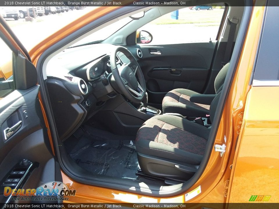 2018 Chevrolet Sonic LT Hatchback Orange Burst Metallic / Jet Black Photo #3