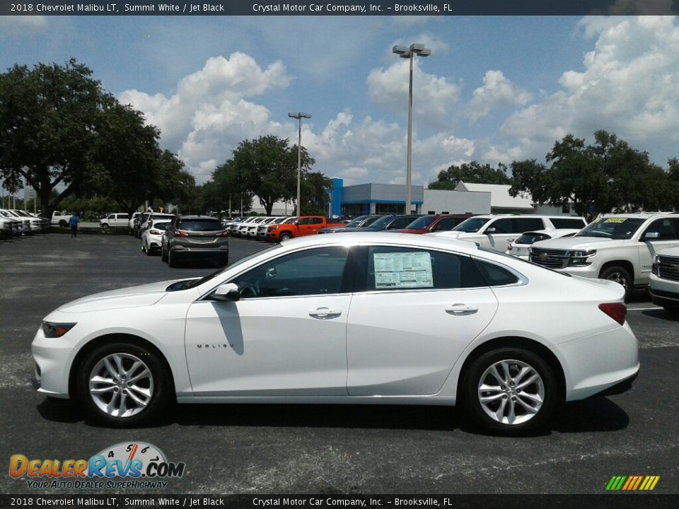 2018 Chevrolet Malibu LT Summit White / Jet Black Photo #2
