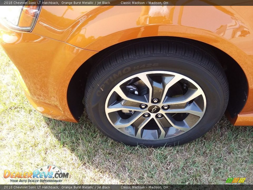 2018 Chevrolet Sonic LT Hatchback Orange Burst Metallic / Jet Black Photo #6
