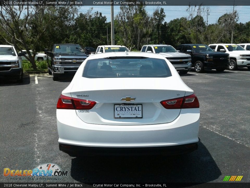 2018 Chevrolet Malibu LT Summit White / Jet Black Photo #4