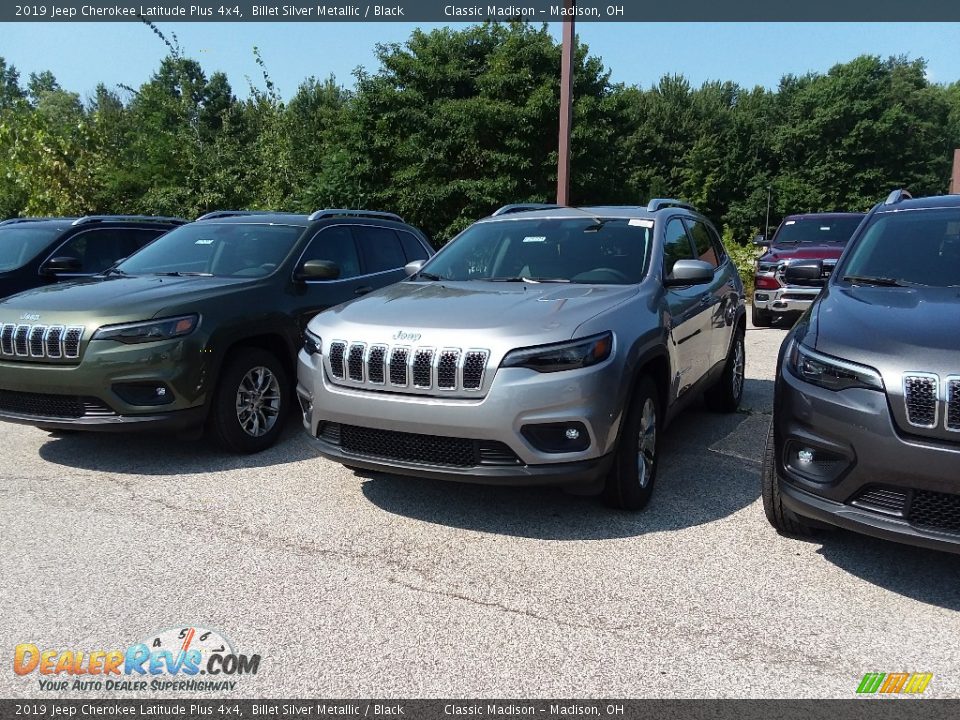 2019 Jeep Cherokee Latitude Plus 4x4 Billet Silver Metallic / Black Photo #1
