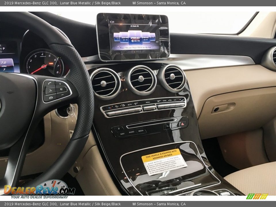 2019 Mercedes-Benz GLC 300 Lunar Blue Metallic / Silk Beige/Black Photo #6