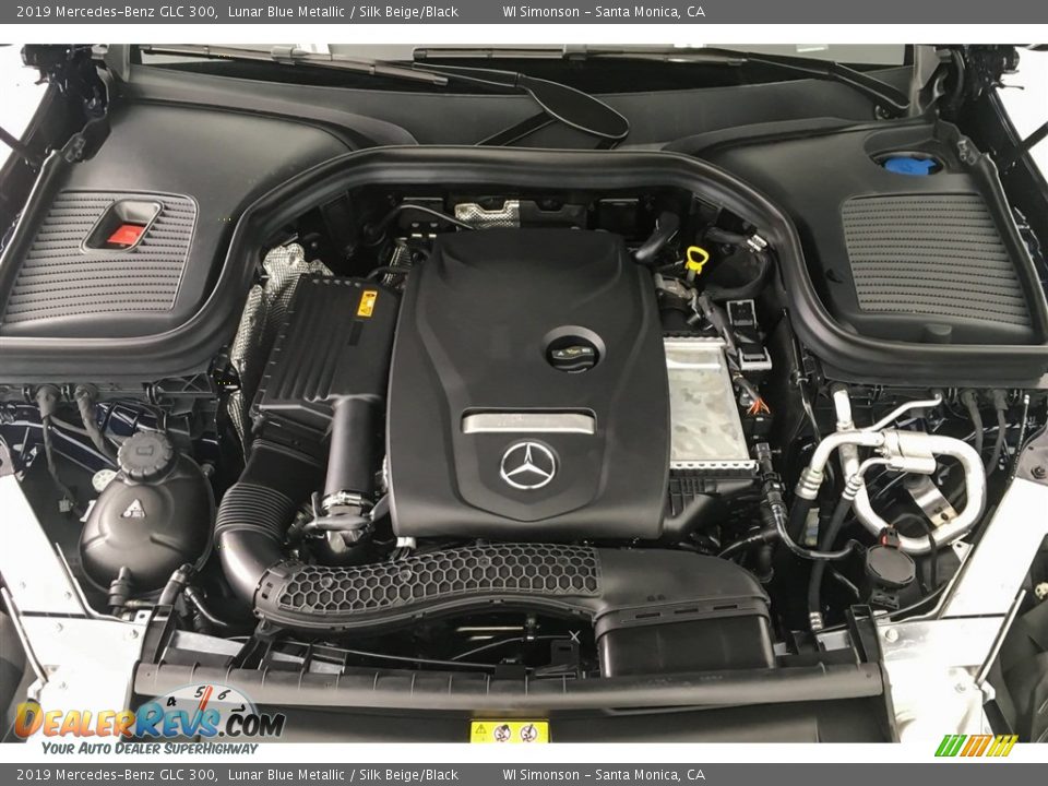 2019 Mercedes-Benz GLC 300 Lunar Blue Metallic / Silk Beige/Black Photo #8