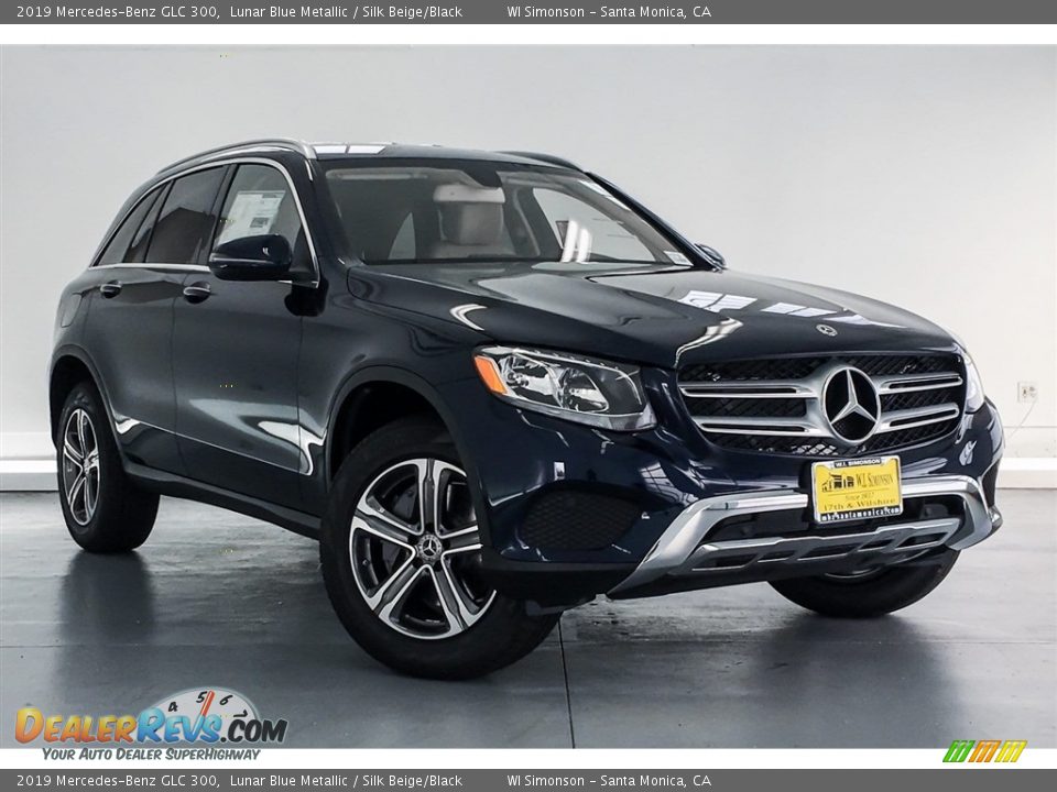 2019 Mercedes-Benz GLC 300 Lunar Blue Metallic / Silk Beige/Black Photo #12