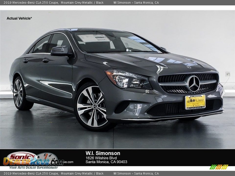 2019 Mercedes-Benz CLA 250 Coupe Mountain Grey Metallic / Black Photo #1