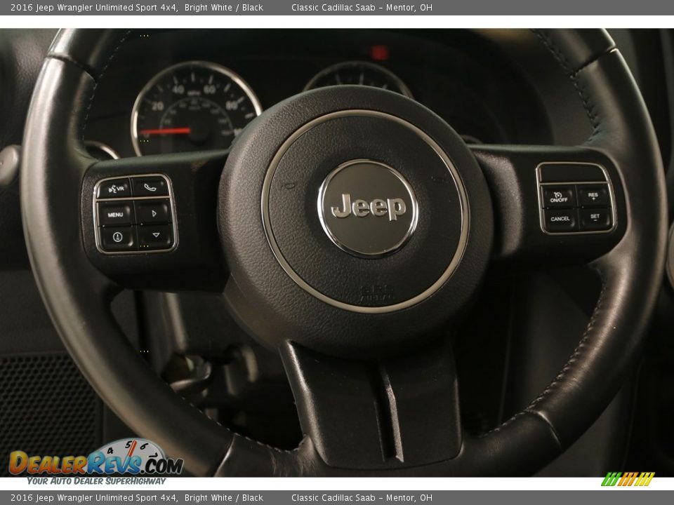 2016 Jeep Wrangler Unlimited Sport 4x4 Bright White / Black Photo #7