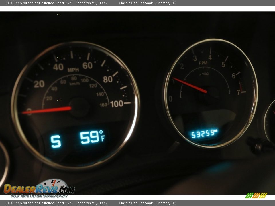 2016 Jeep Wrangler Unlimited Sport 4x4 Bright White / Black Photo #8