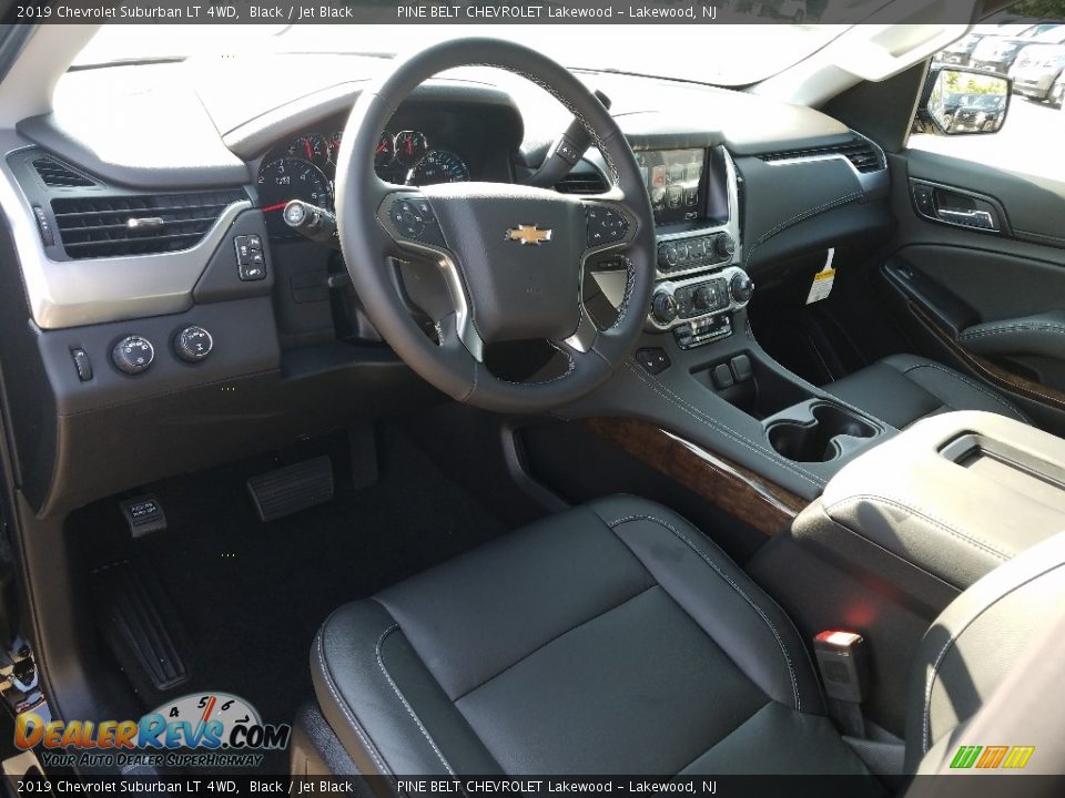 Jet Black Interior - 2019 Chevrolet Suburban LT 4WD Photo #7