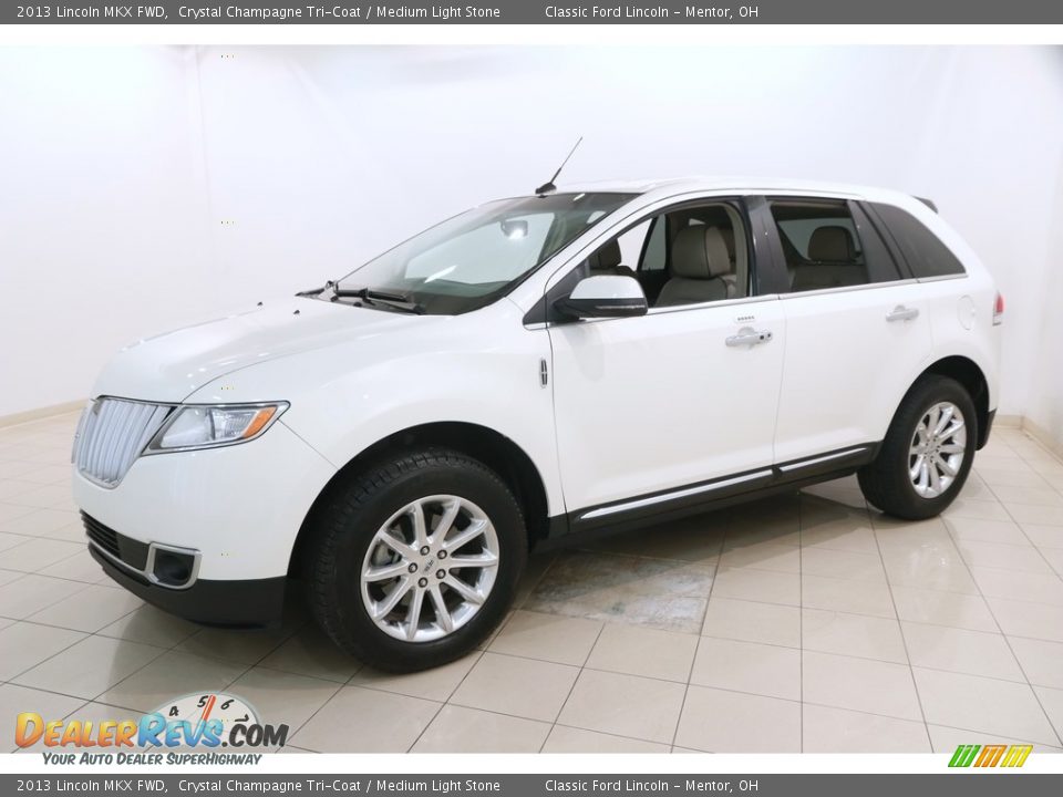 2013 Lincoln MKX FWD Crystal Champagne Tri-Coat / Medium Light Stone Photo #3