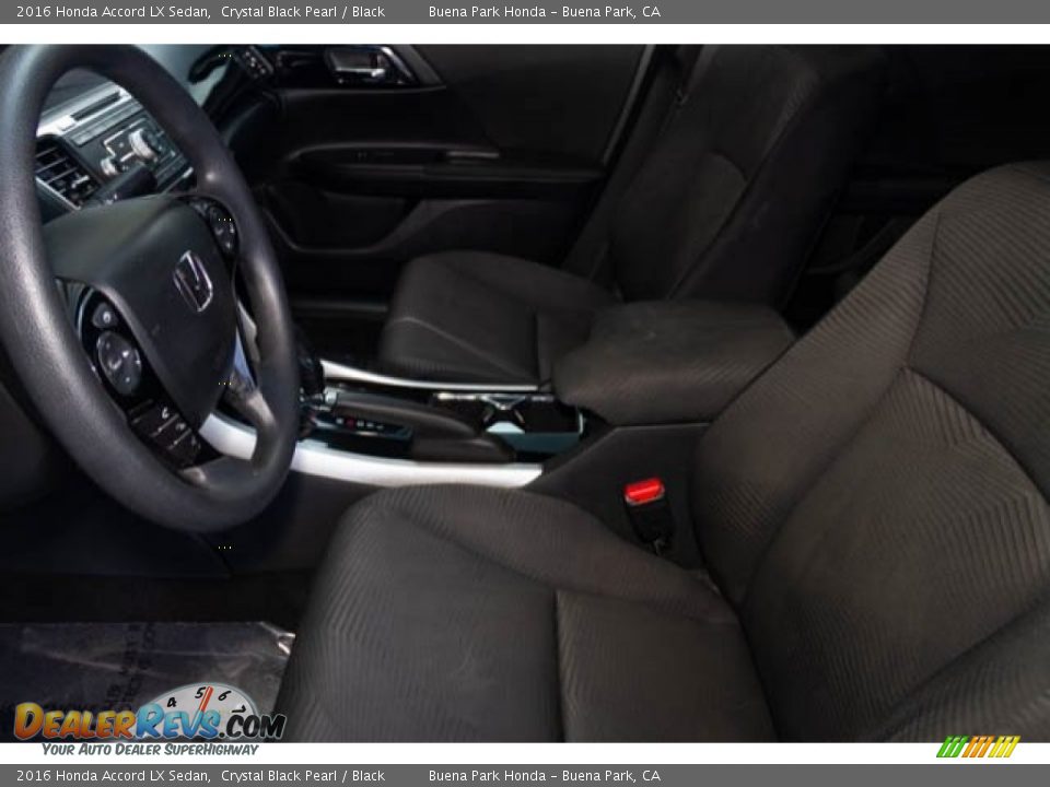 2016 Honda Accord LX Sedan Crystal Black Pearl / Black Photo #3