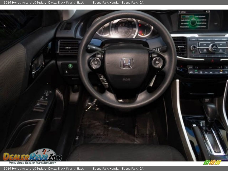 2016 Honda Accord LX Sedan Crystal Black Pearl / Black Photo #5