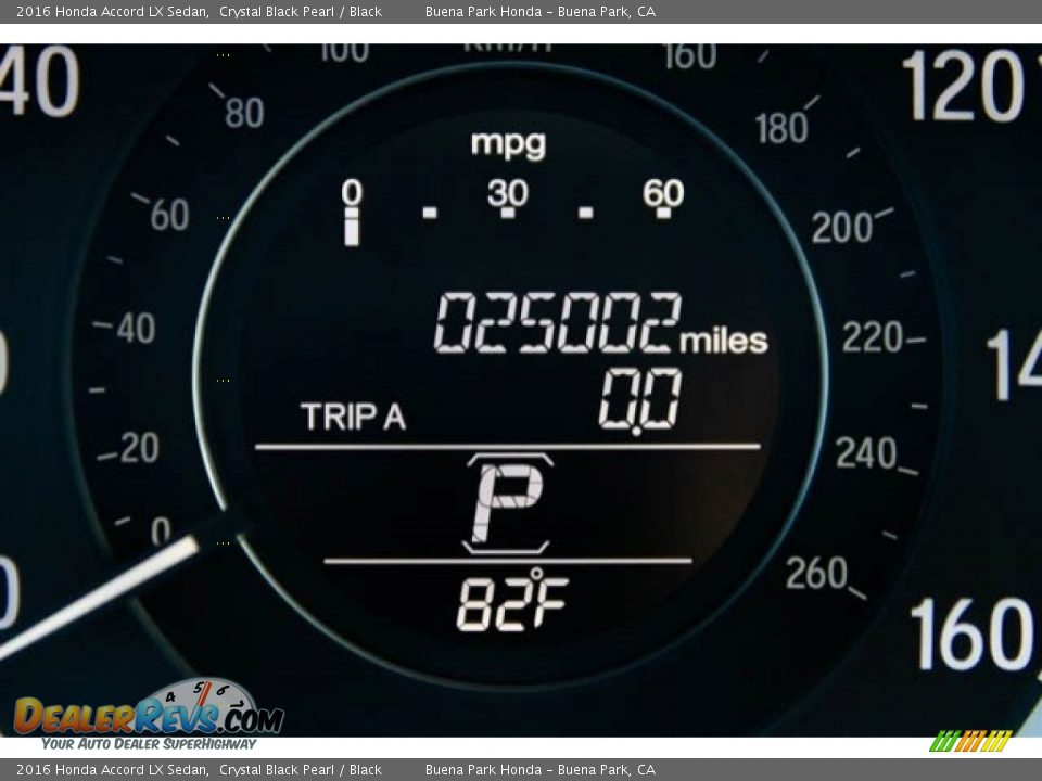 2016 Honda Accord LX Sedan Crystal Black Pearl / Black Photo #6