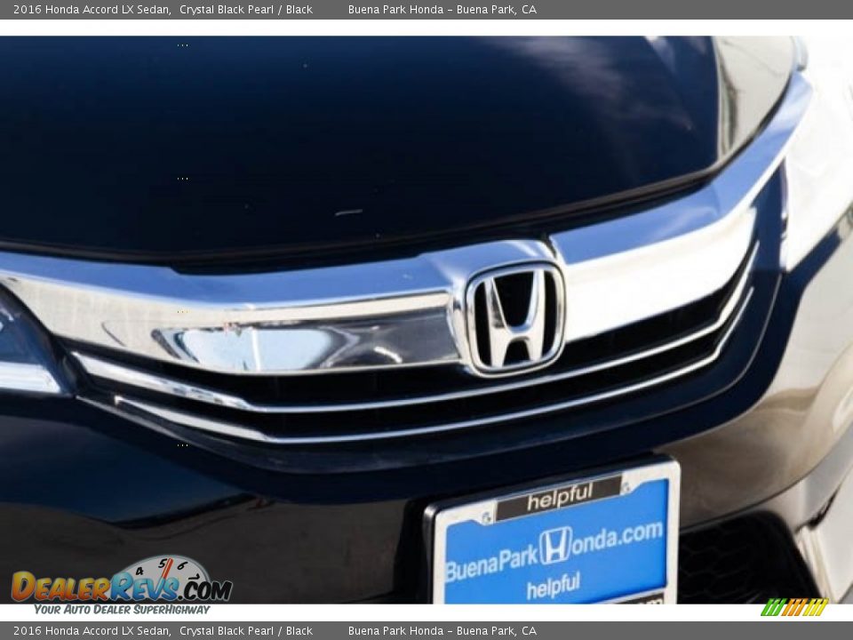 2016 Honda Accord LX Sedan Crystal Black Pearl / Black Photo #8