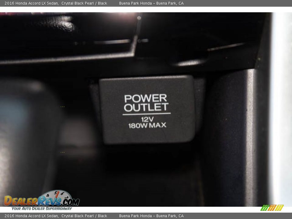 2016 Honda Accord LX Sedan Crystal Black Pearl / Black Photo #15