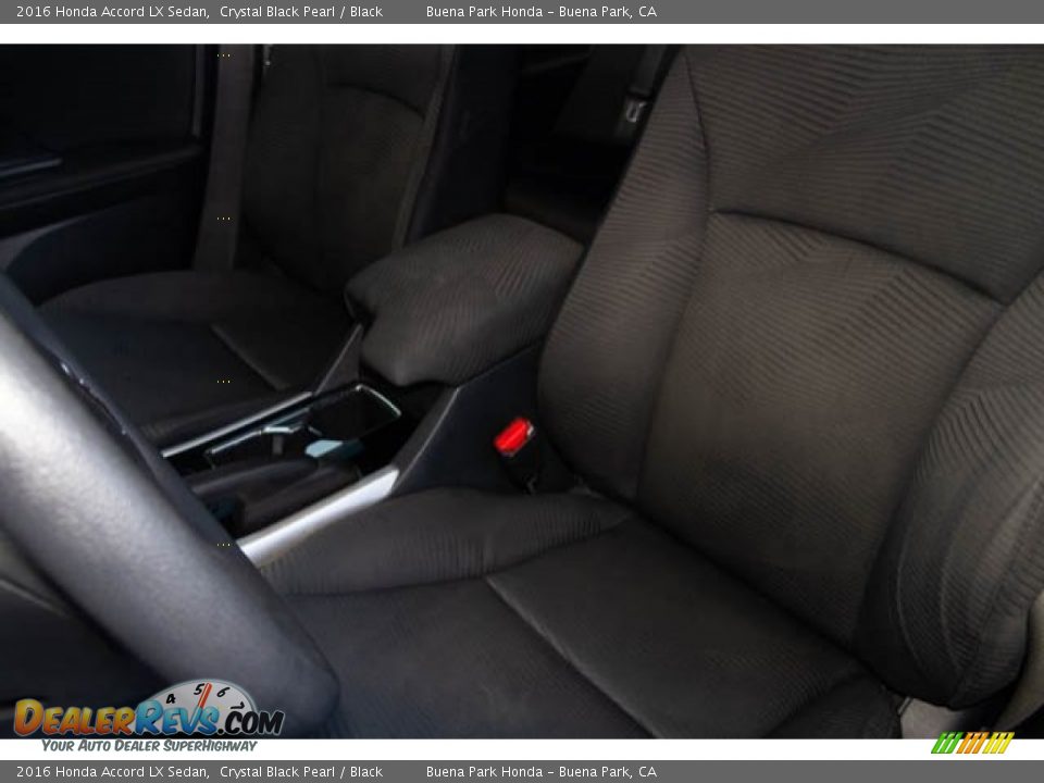 2016 Honda Accord LX Sedan Crystal Black Pearl / Black Photo #16