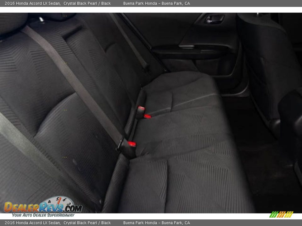 2016 Honda Accord LX Sedan Crystal Black Pearl / Black Photo #19