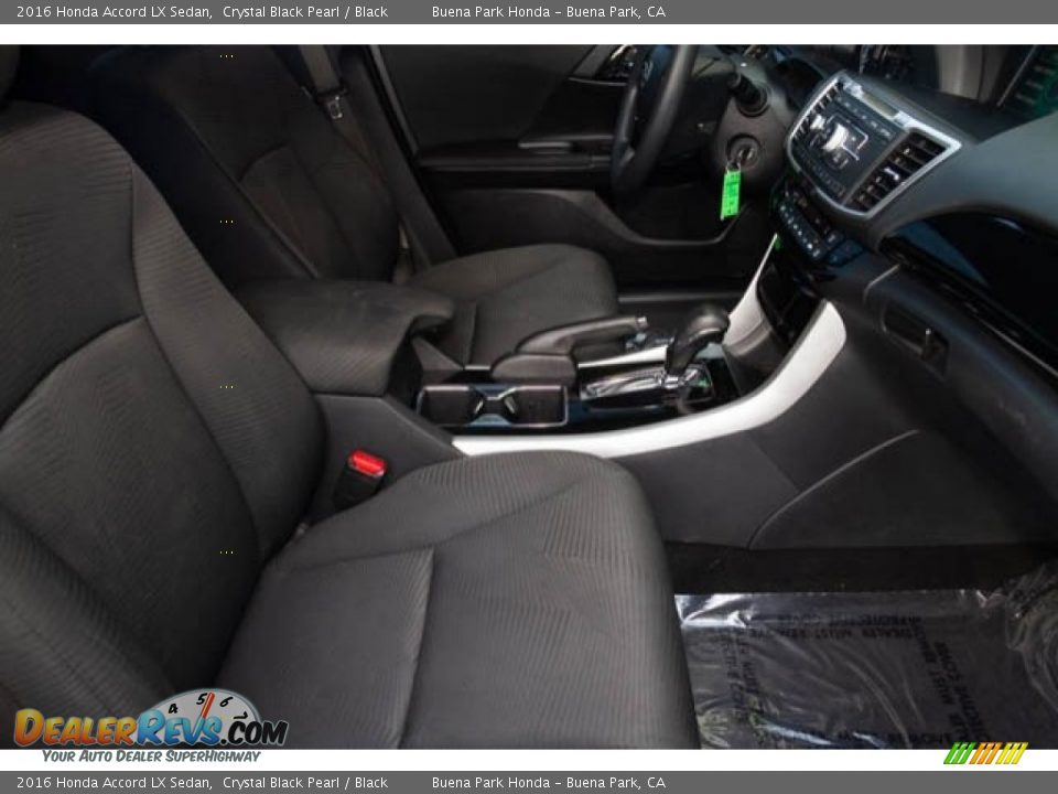 2016 Honda Accord LX Sedan Crystal Black Pearl / Black Photo #21