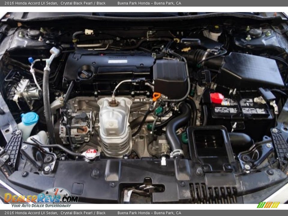 2016 Honda Accord LX Sedan Crystal Black Pearl / Black Photo #31
