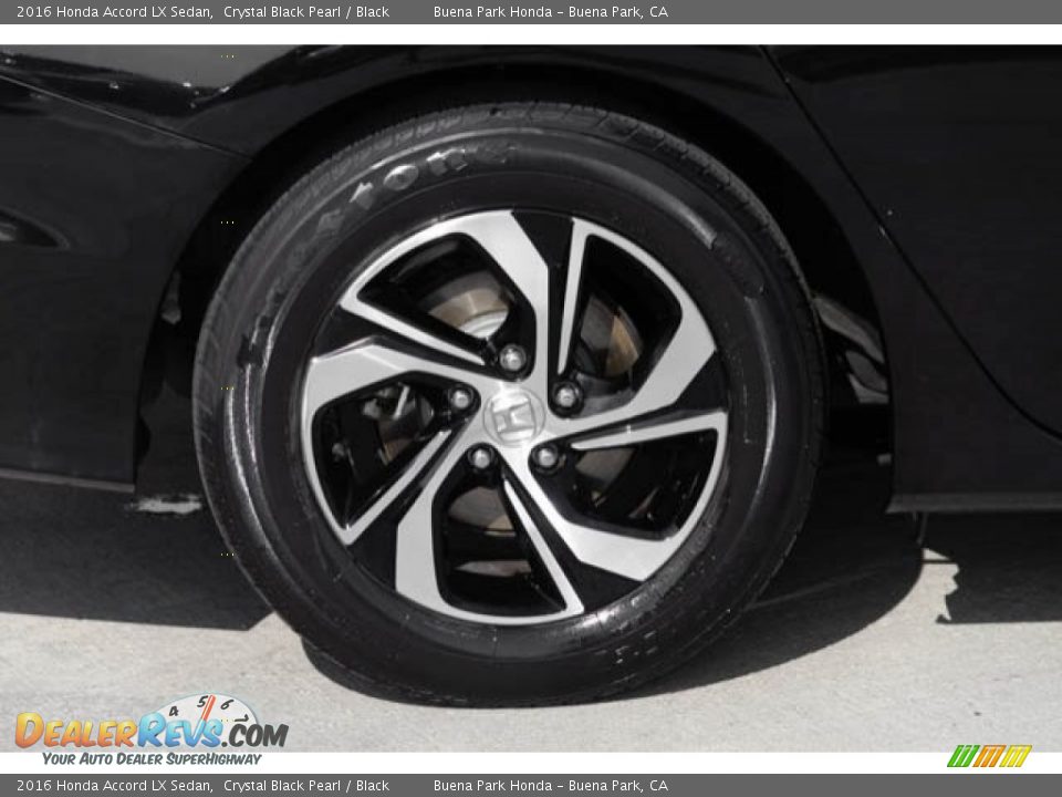 2016 Honda Accord LX Sedan Crystal Black Pearl / Black Photo #34