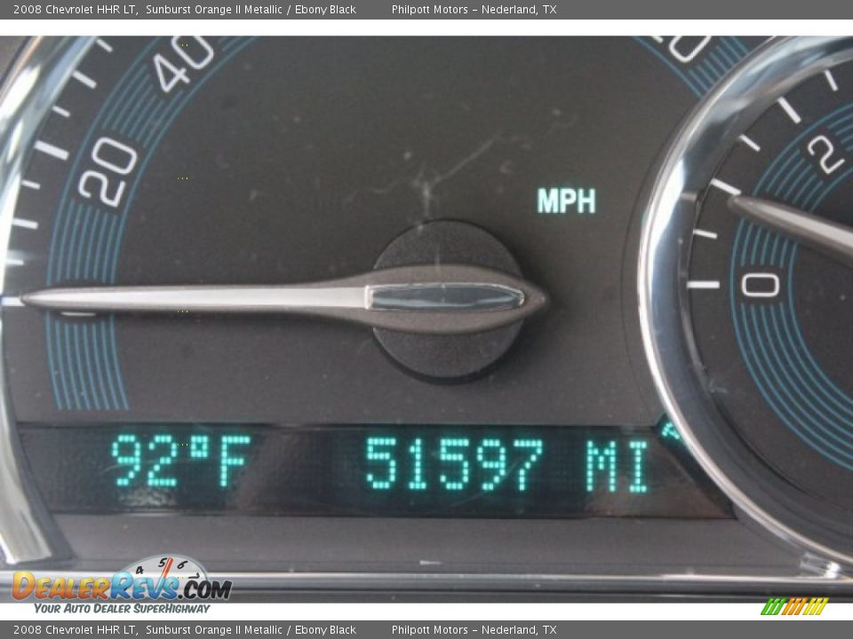 2008 Chevrolet HHR LT Sunburst Orange II Metallic / Ebony Black Photo #21