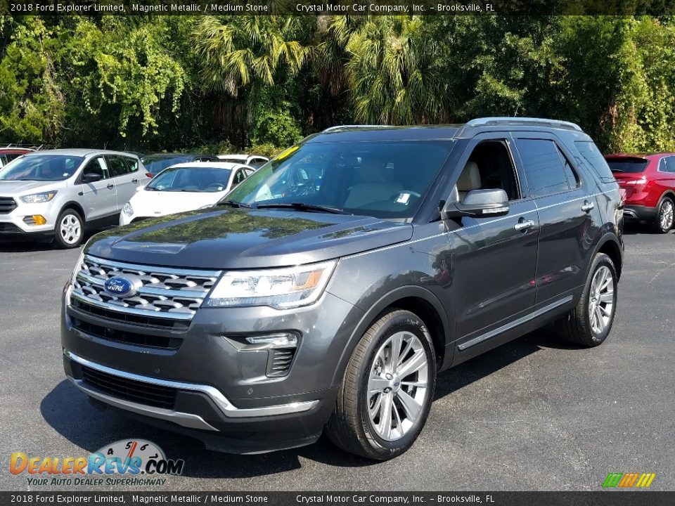 2018 Ford Explorer Limited Magnetic Metallic / Medium Stone Photo #1