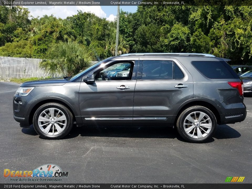 2018 Ford Explorer Limited Magnetic Metallic / Medium Stone Photo #2