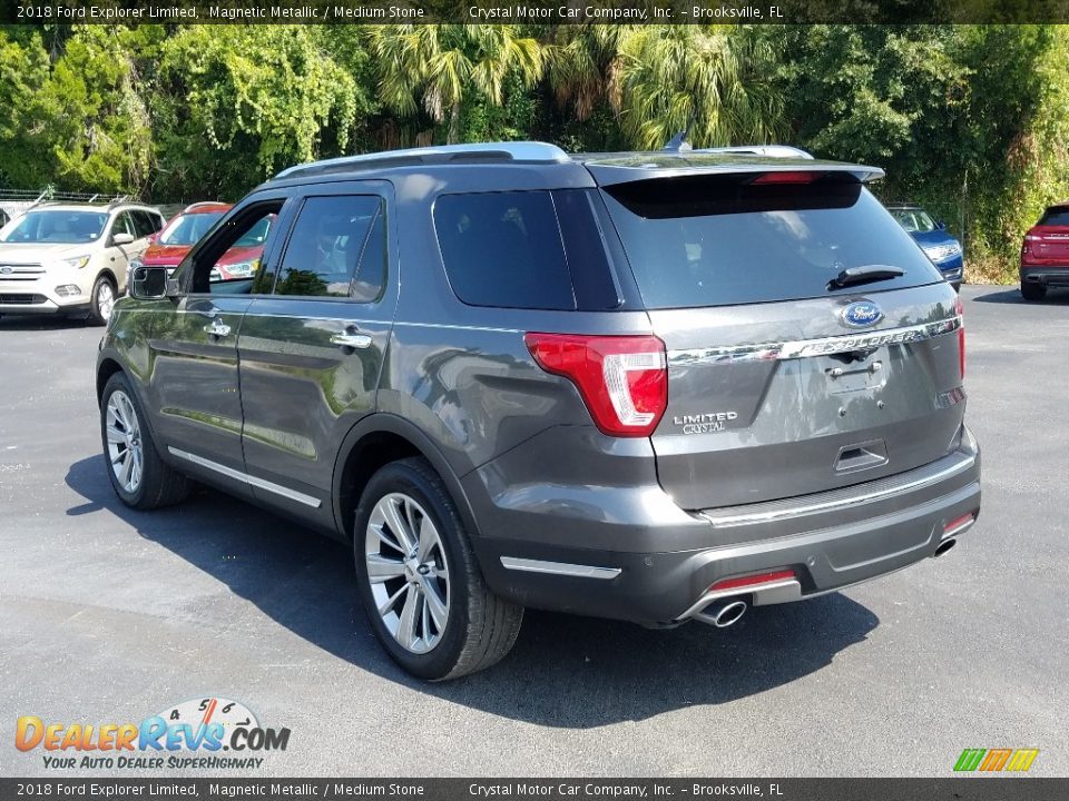 2018 Ford Explorer Limited Magnetic Metallic / Medium Stone Photo #3