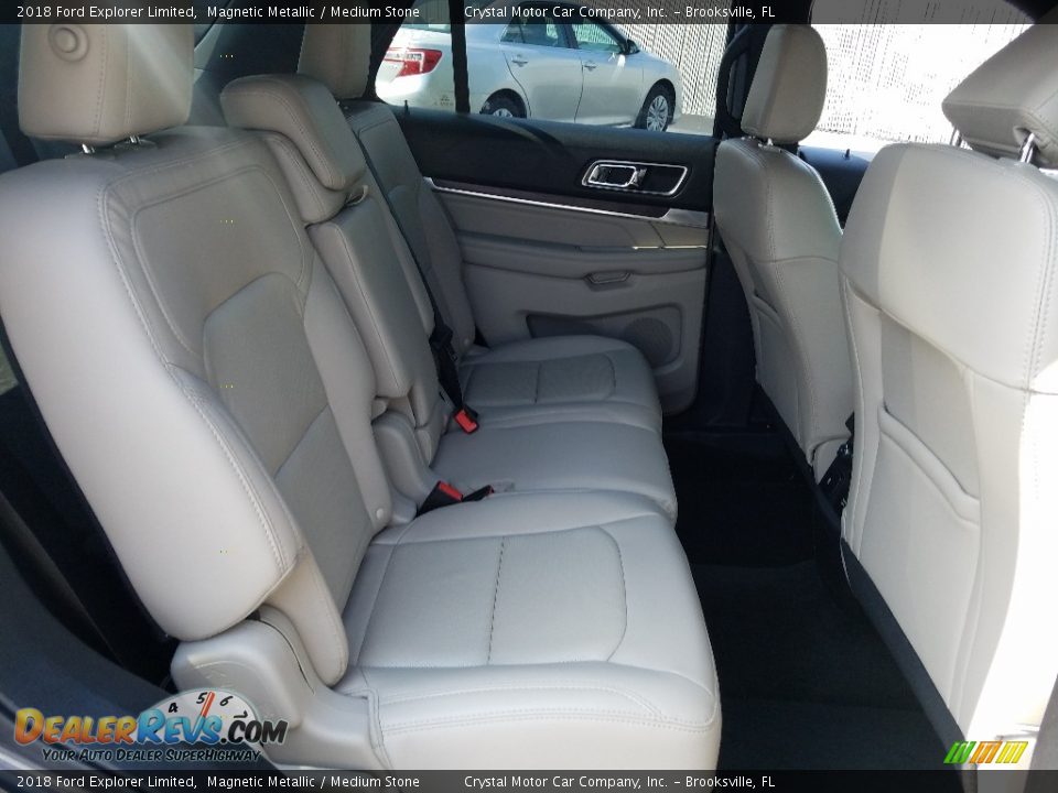2018 Ford Explorer Limited Magnetic Metallic / Medium Stone Photo #11
